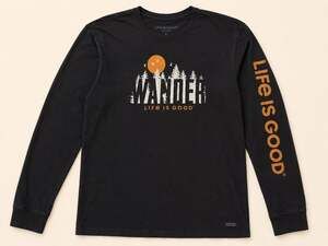 Life Is Good Wander Graphic Long Sleeve Tee Outdoors Hiking XL